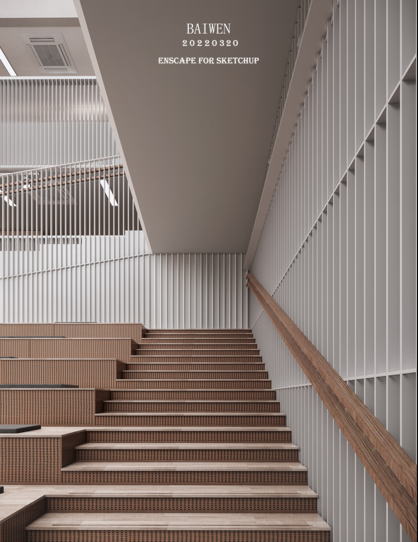 Enscape大型空间练习一（临摹未来学校项目）丨芬兰赫尔辛基-8