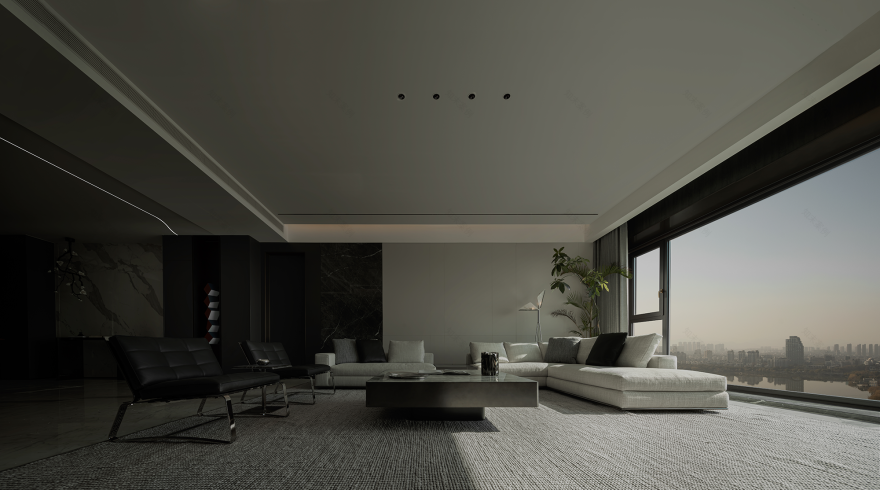 湖景大平层丨中国绍兴丨钱瀚设计团队,常青陈设-25