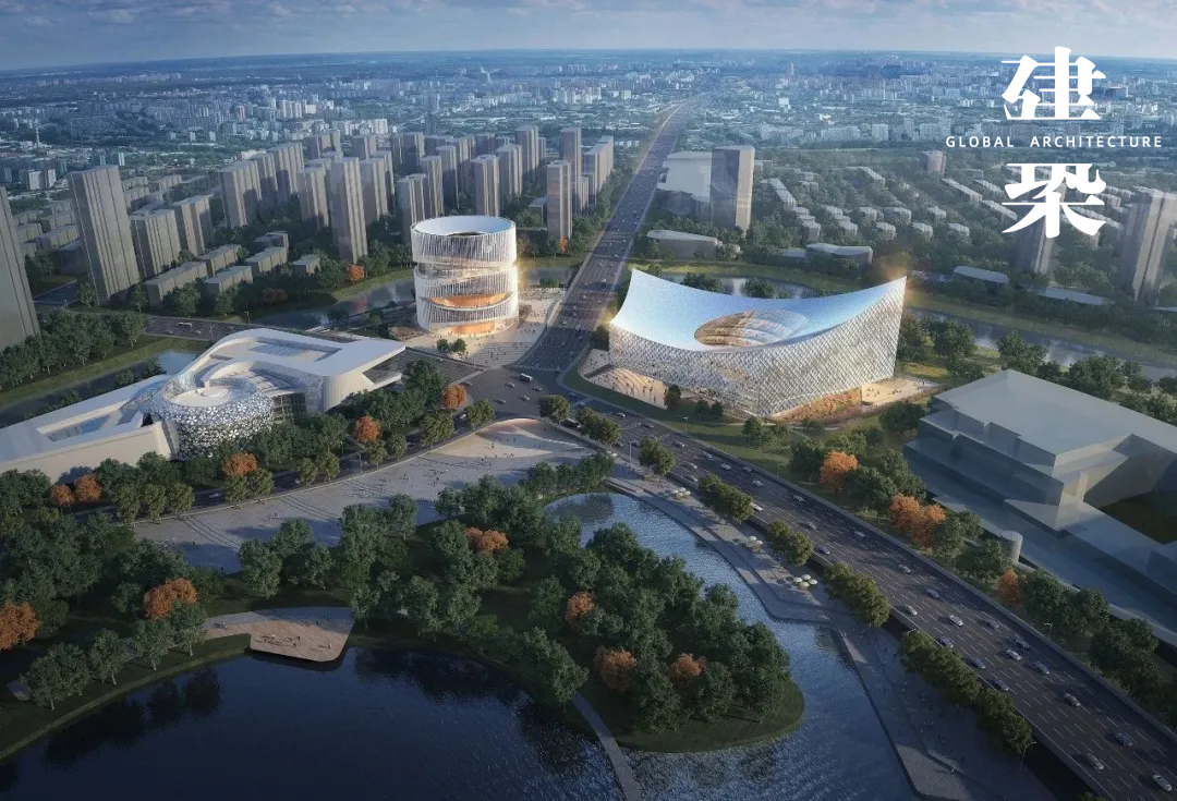 南京江宁区图书馆与文化馆丨中国南京丨CHAP+Snøhetta-0