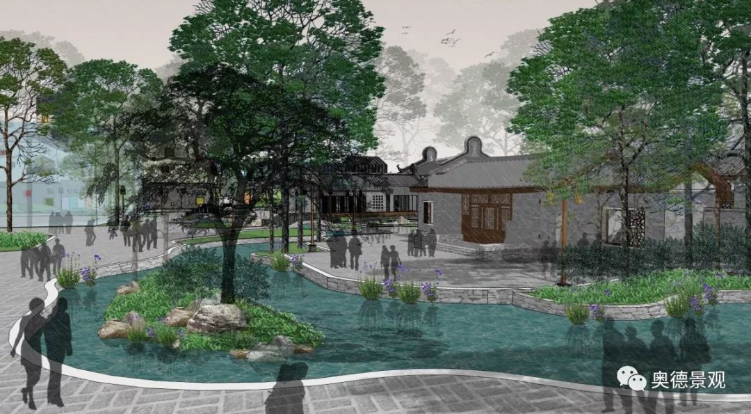 西安沣滨水镇 | 古韵新中式,生态康养的文旅小镇-63