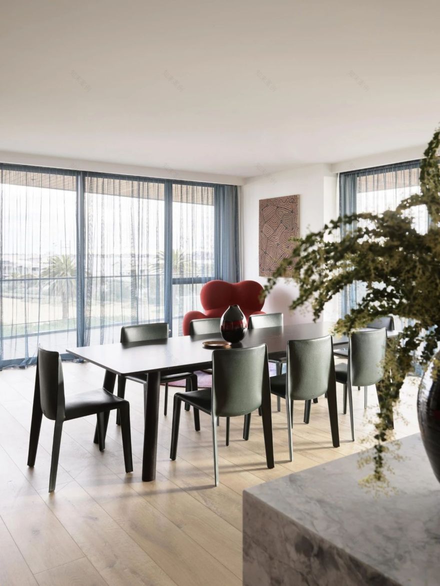 墨尔本港顶层公寓丨澳大利亚墨尔本丨SJB INTERIOR DESIGN-19