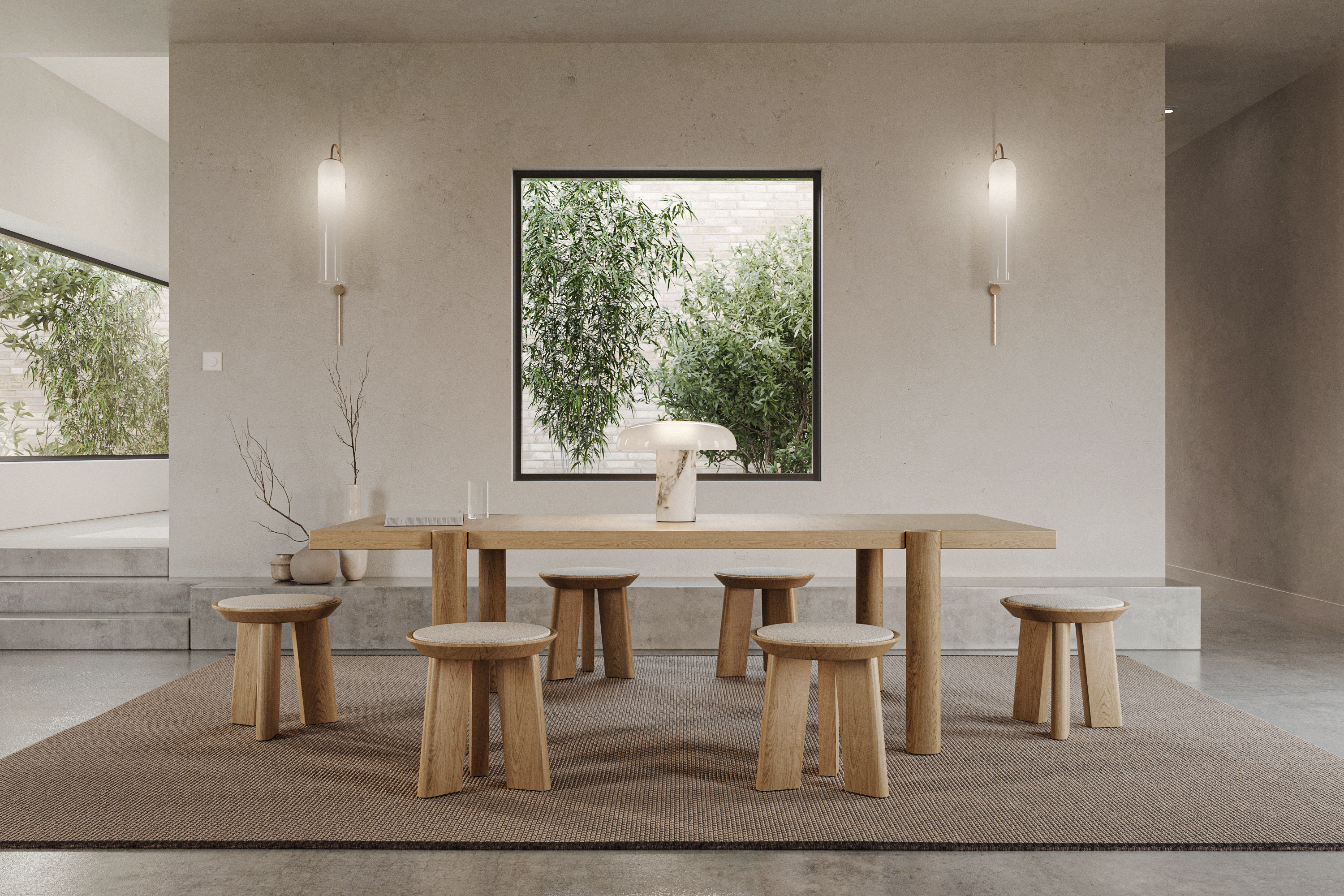 Japandi 室内概念设计丨Laura Dauby-9