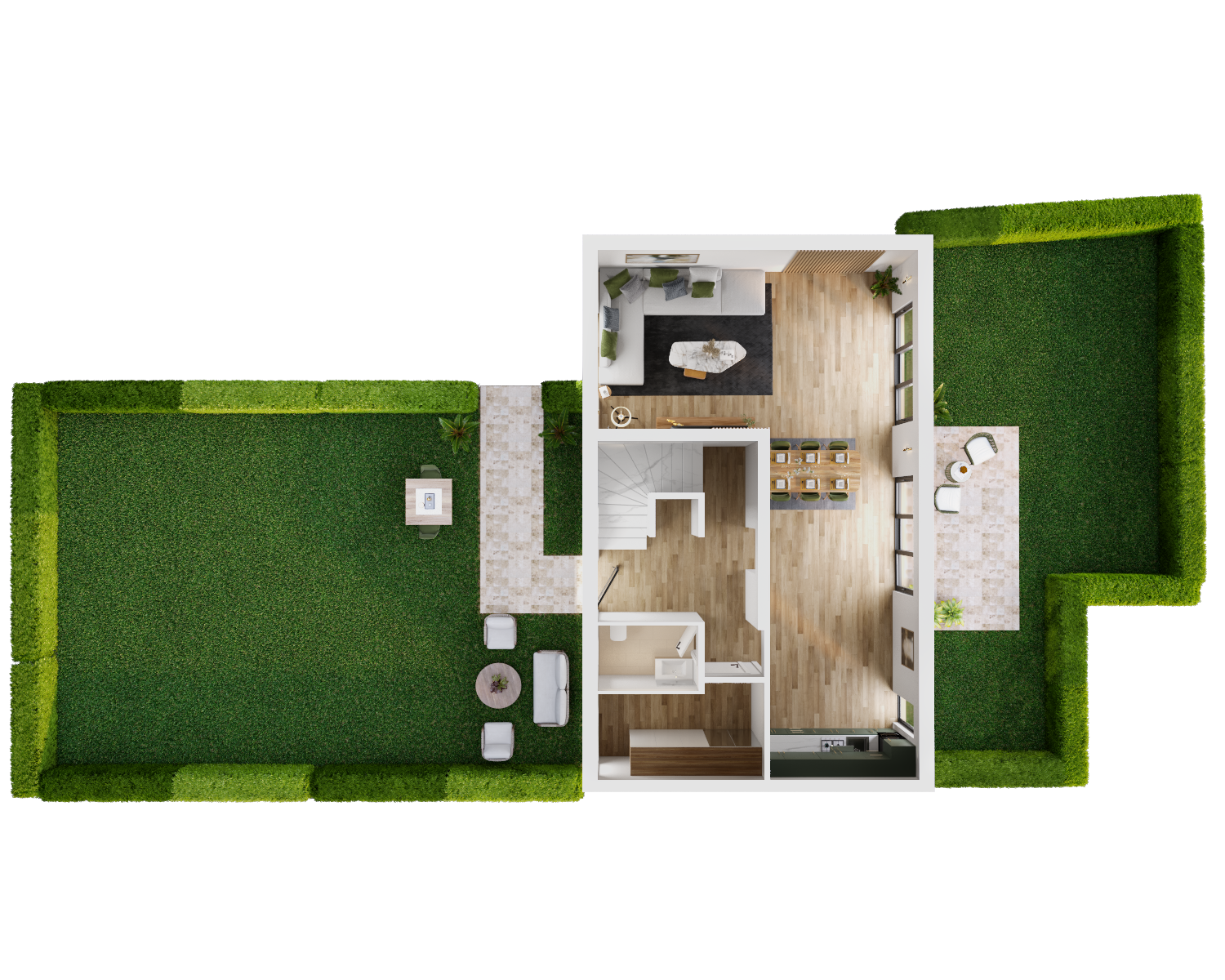 德国住宅开发项目3D户型图与宣传册设计-23