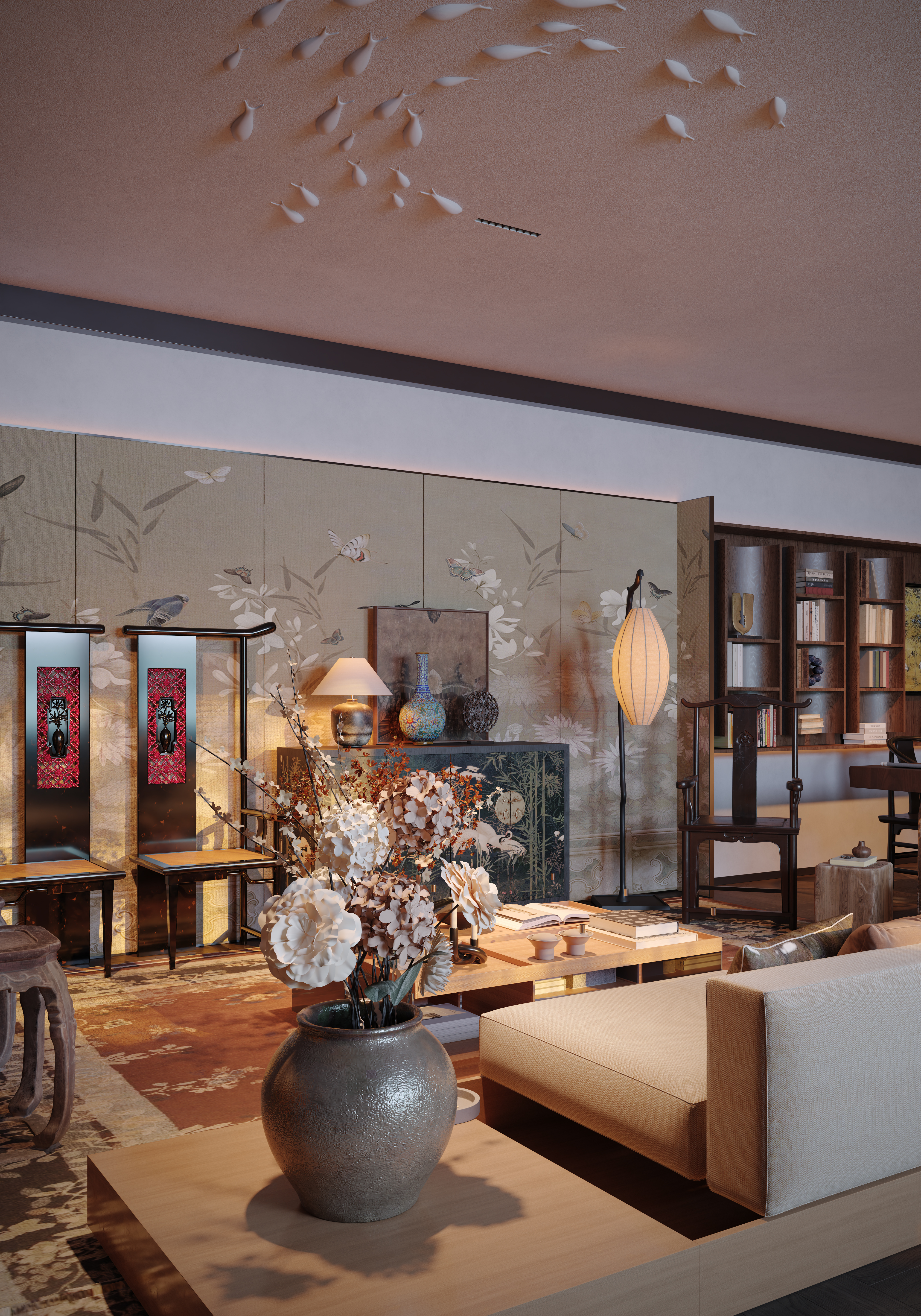 新中式奢华会所 茶室-20