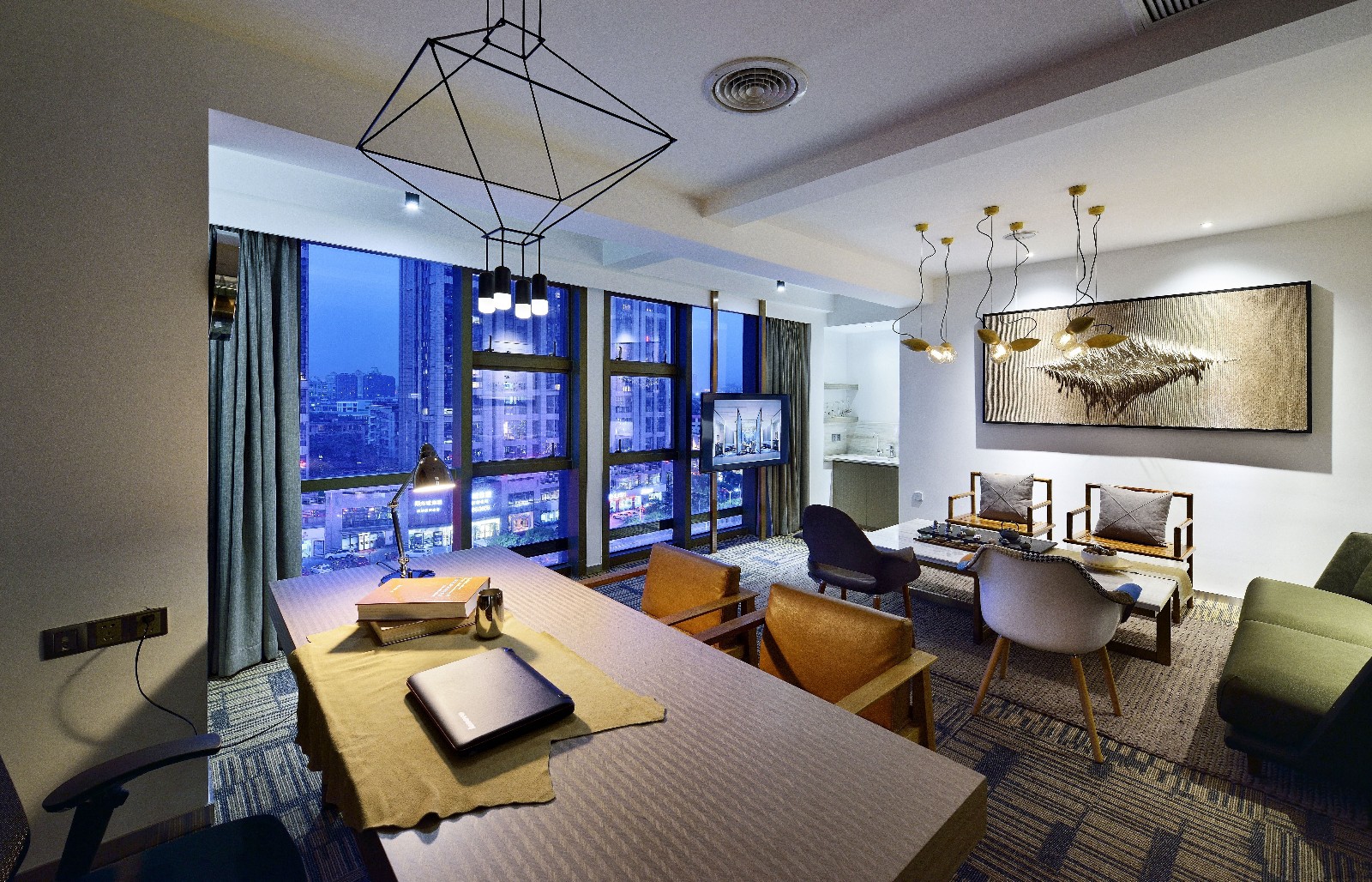 飞向城市的灰——100㎡福州乌山荣域现代住宅  回形真设计-24