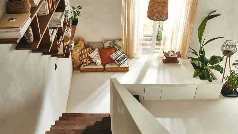 自然色彩的楼梯设计 | bohemian 风格室内设计的典范-2