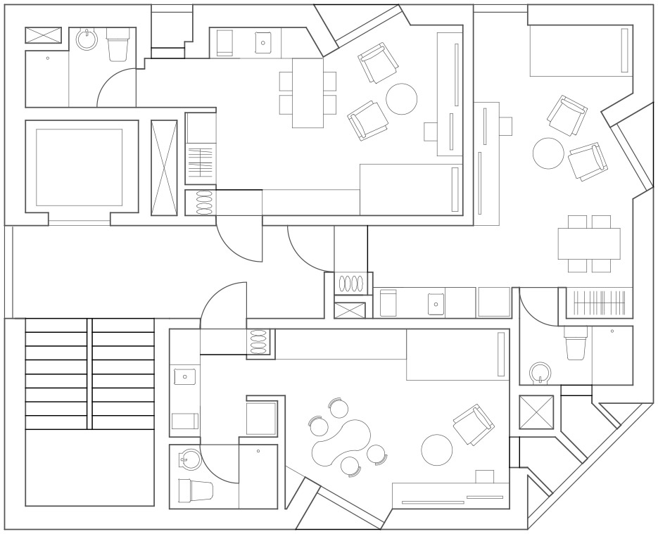 颠倒的帕特玛公寓丨韩国首尔丨L’EAU design-37