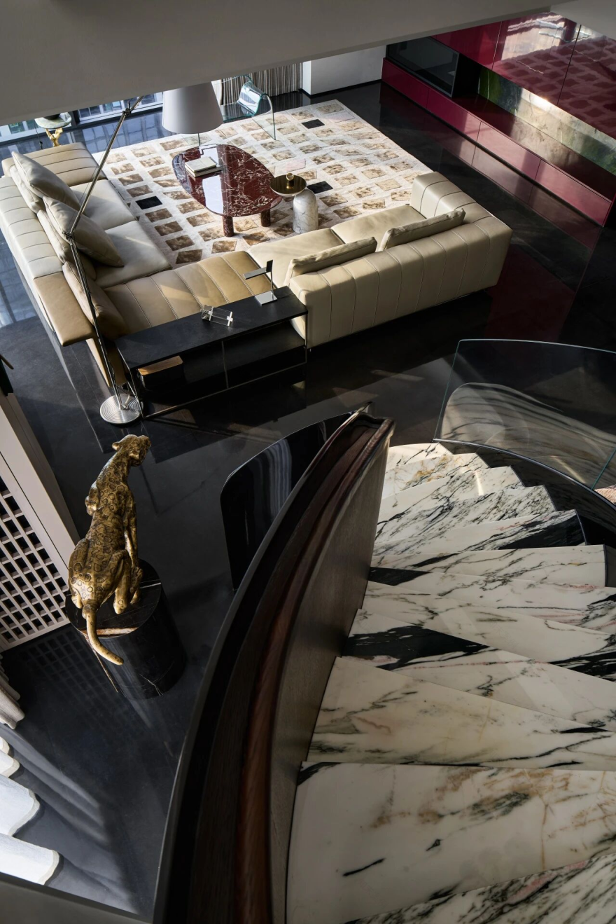 锦绣滨江双层豪宅丨中国重庆丨纳物凡璞空间设计-7