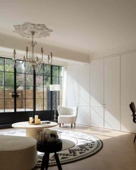 藏在格子门后的法式浪漫