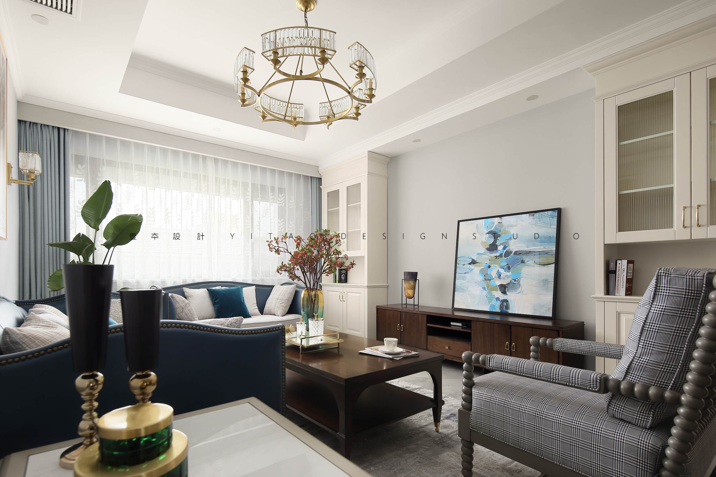 壹夲設計 |『秋实』五矿晏山居简约美式-42