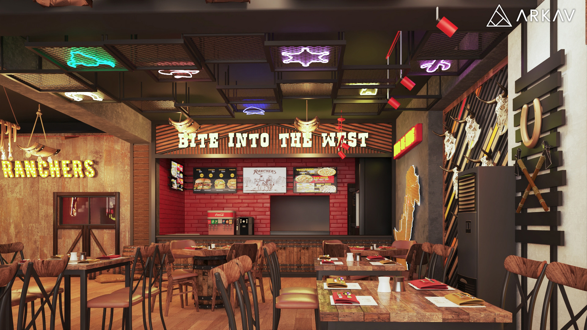 Wild West Theme Fast Food Restaurant - Sialkot Branch-6