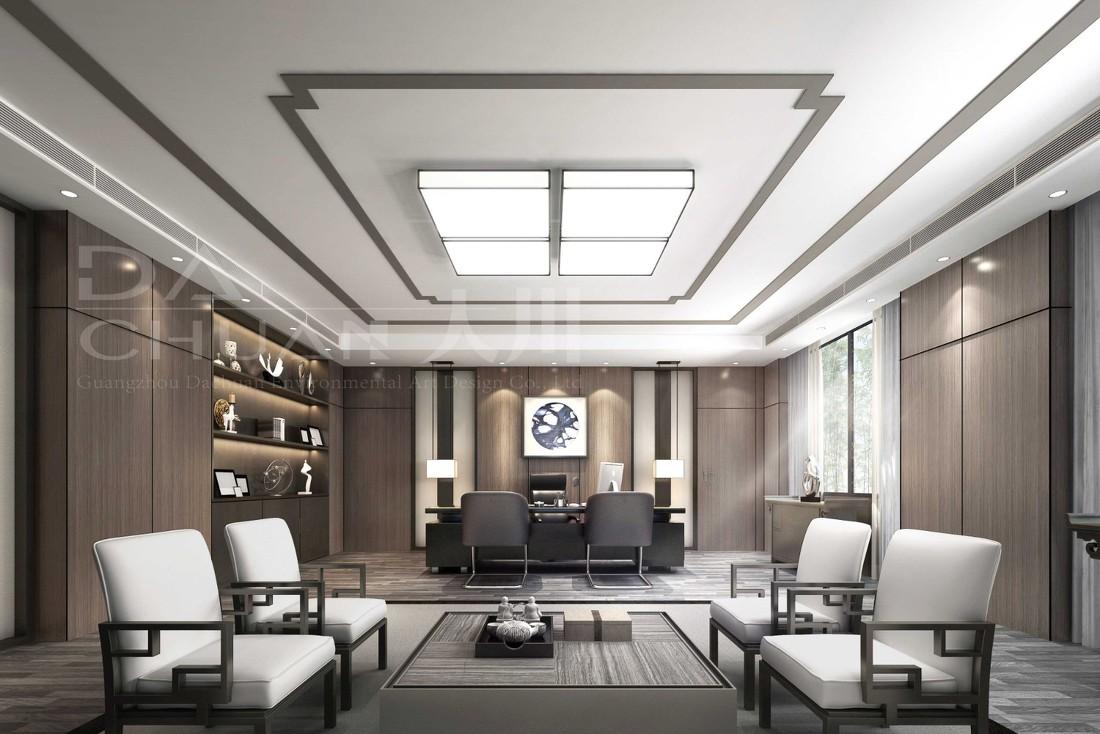 广州中恒集团办公楼 梧州写字楼 办公区 前厅接待-2