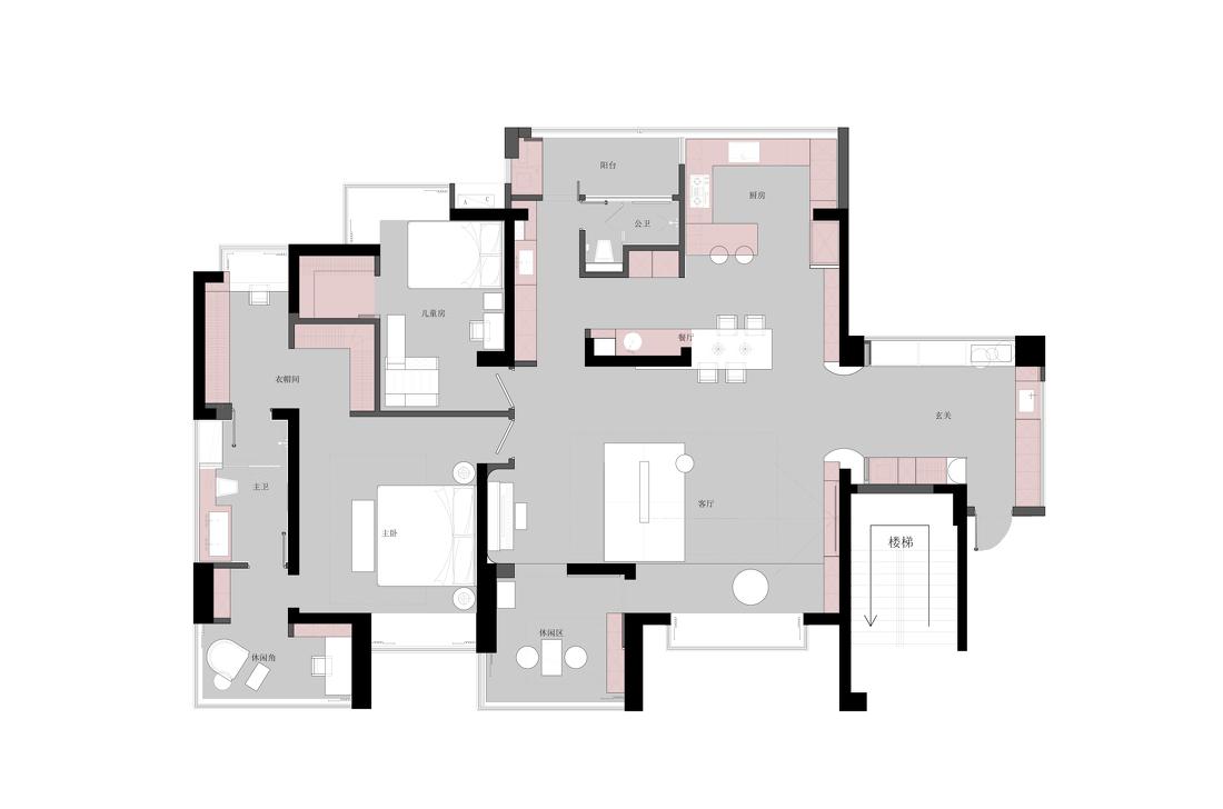 145㎡三代同堂的侘寂家-57