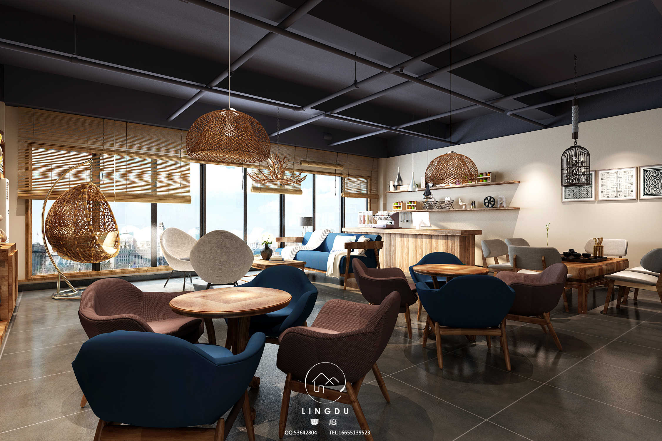 零度视觉设计瑜伽休闲中心-7