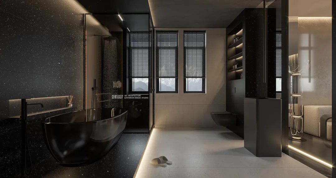 黑白灰的魅影之家 · 爵世名邸的现代艺术设计丨亚町设计-45