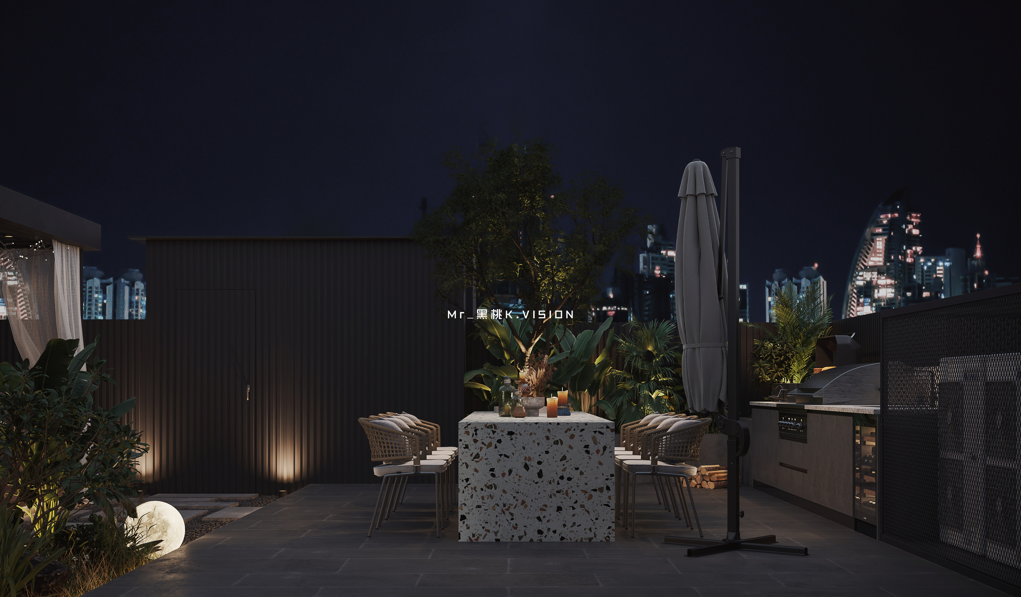 室外园林建筑表现-16