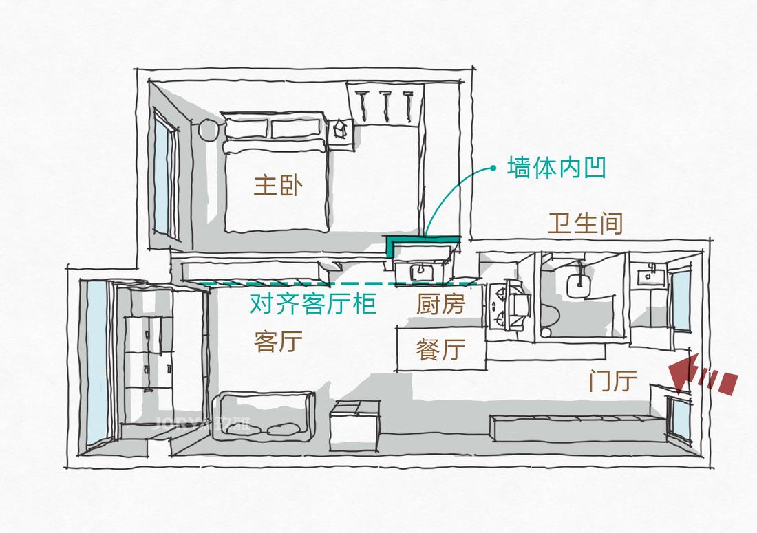 48㎡日式风公寓设计丨玖雅JORYA-29
