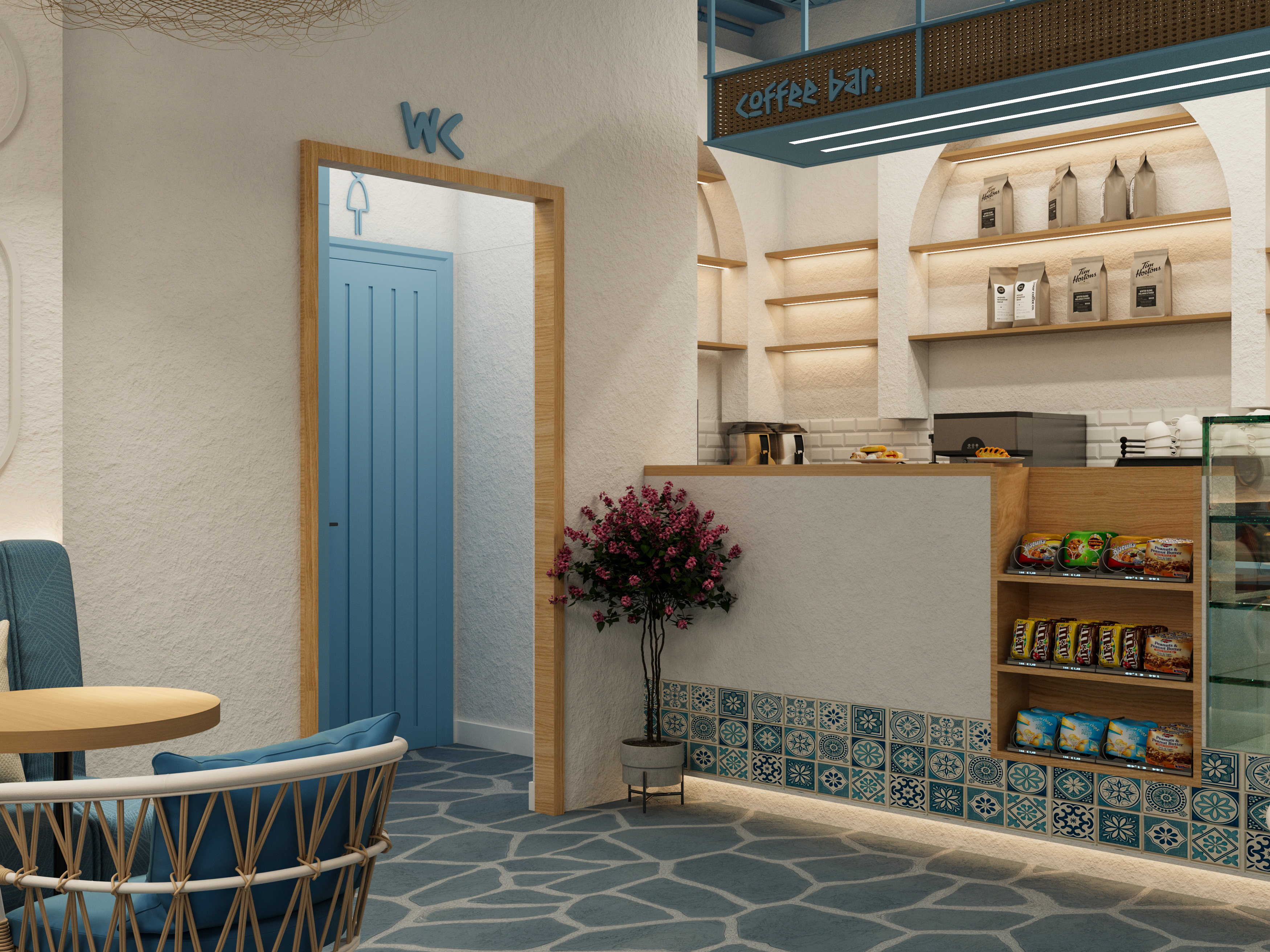 罗莎咖啡馆丨Arcade interior design-12