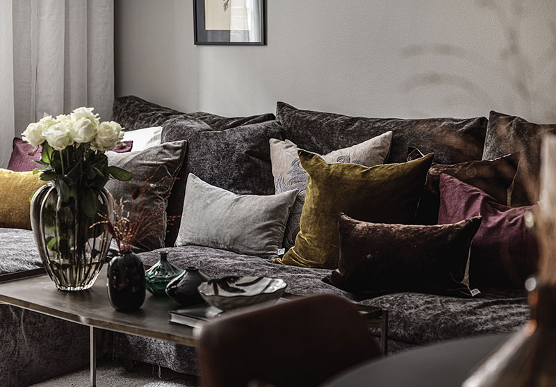 瑞典绿色厨房小公寓（54 平米）-8