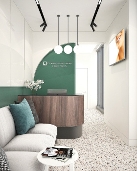 Interior design of dental clinic. Kyiv