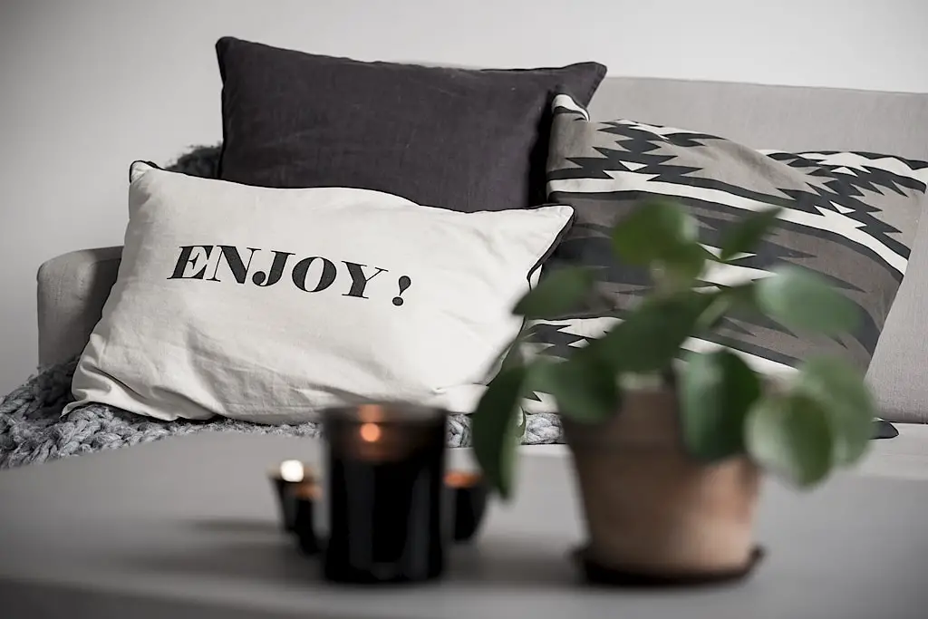 瑞典 38 平米中性风公寓，大胆运用橙色冲浪板打破单调-7