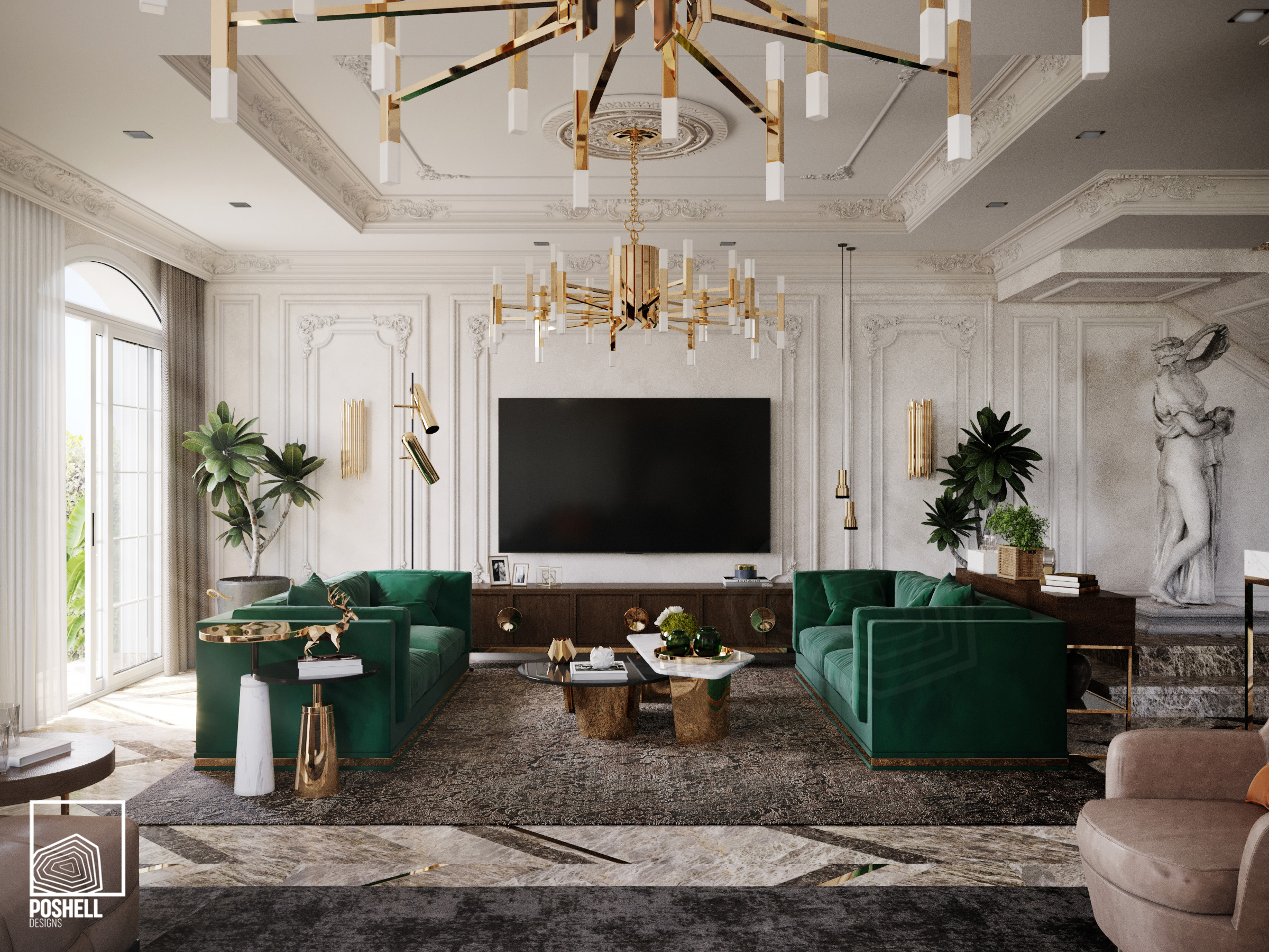 私人住宅别墅 G·F·丨埃及开罗丨Poshell Designs-6