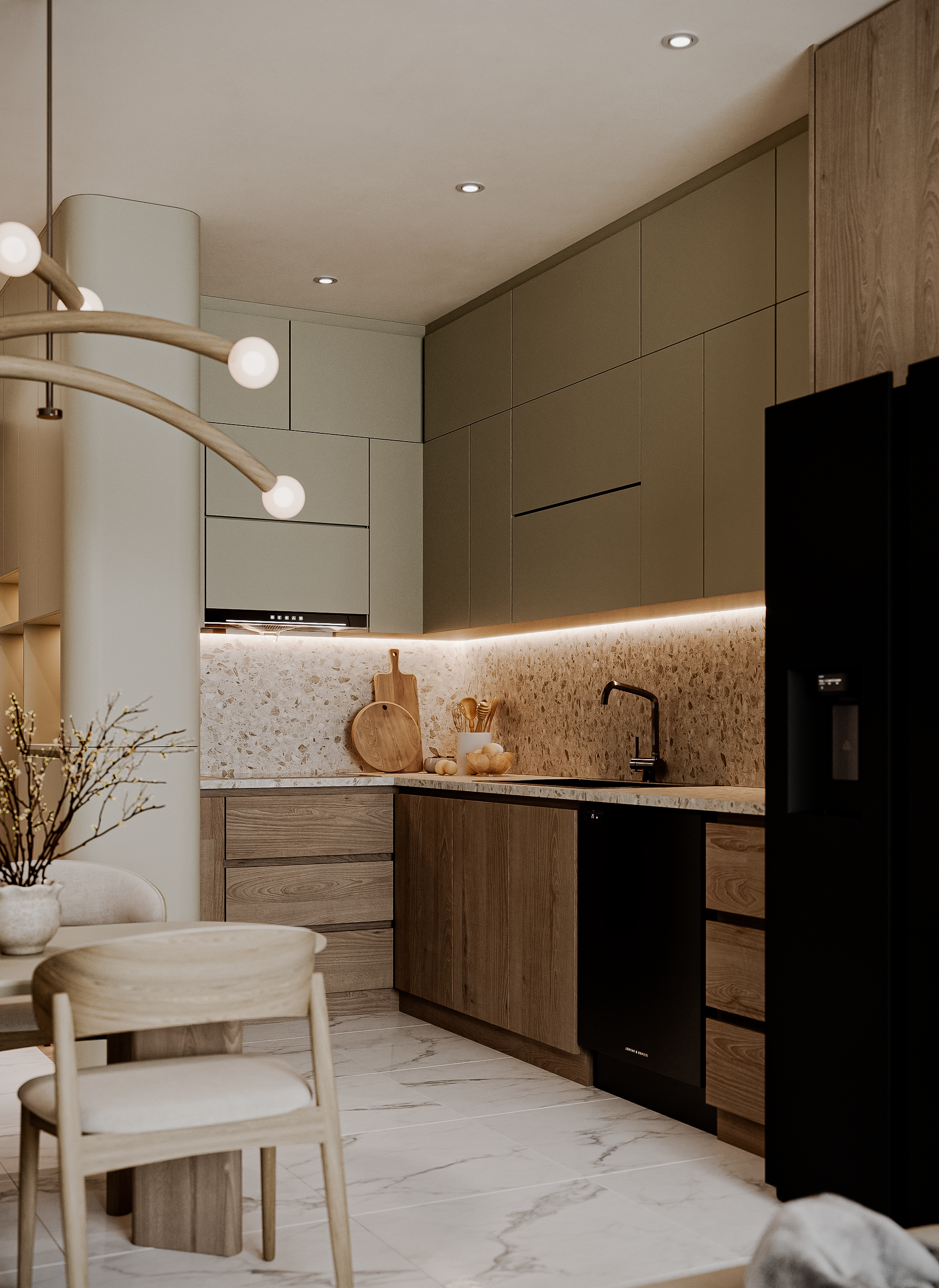 Mr Uy's living-kitchen Apartment-6