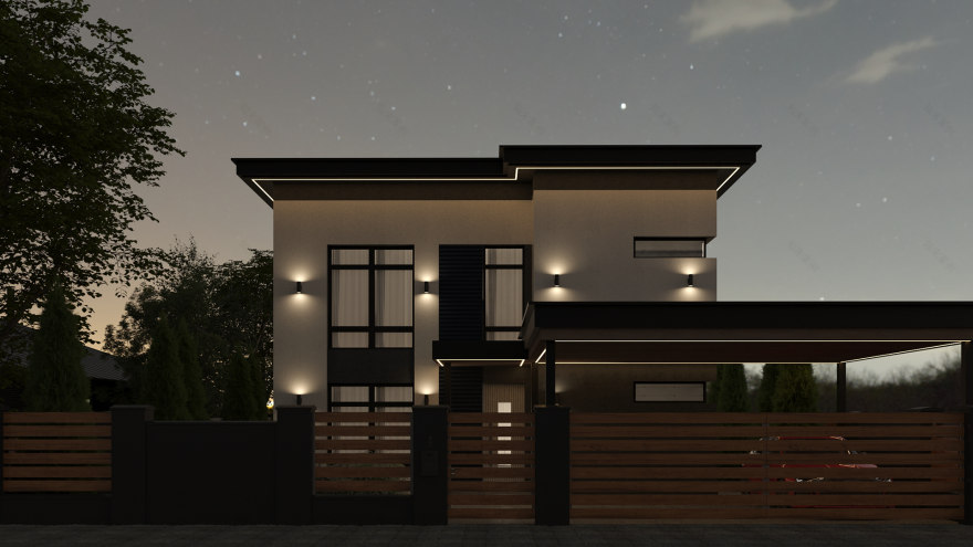 乌克兰基辅地区私人住宅室内设计项目-17