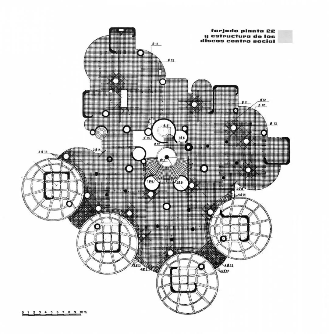 Torres Blancas 有机公寓楼丨西班牙马德里丨Francisco Javier Sáenz de Oiza-58