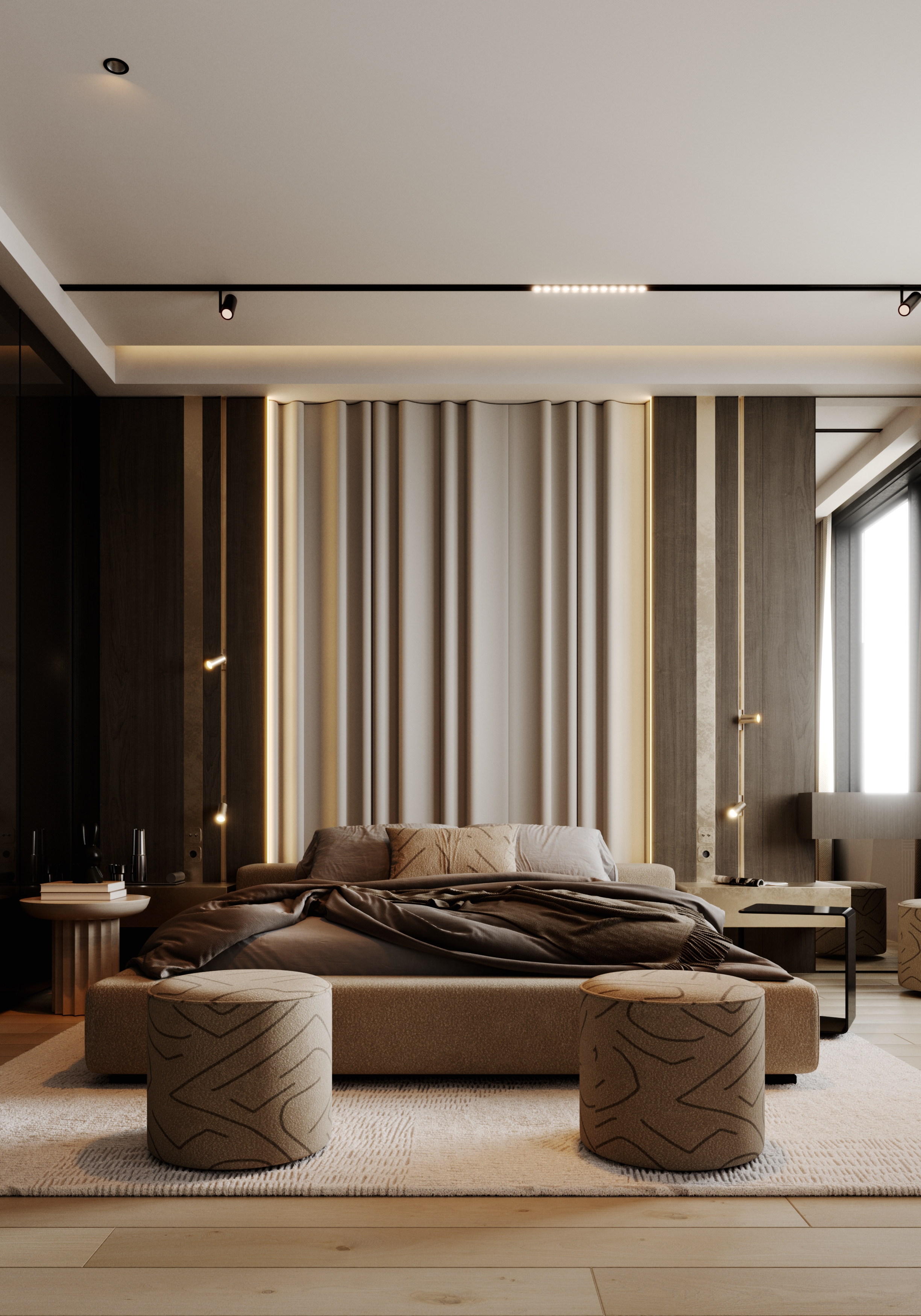 现代风格卧室设计丨沙特阿拉伯丨Alwi Jamal-8