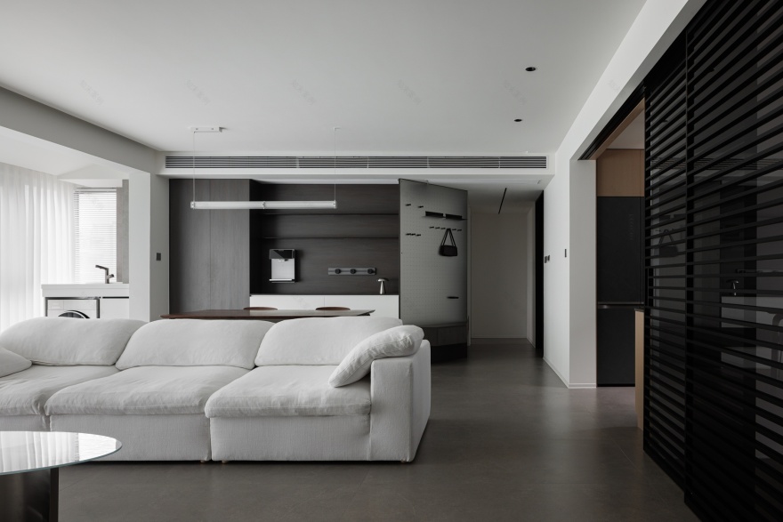 《谧径漫步》成都 137㎡现代极简设计丨中国成都丨宏福樘设计-7