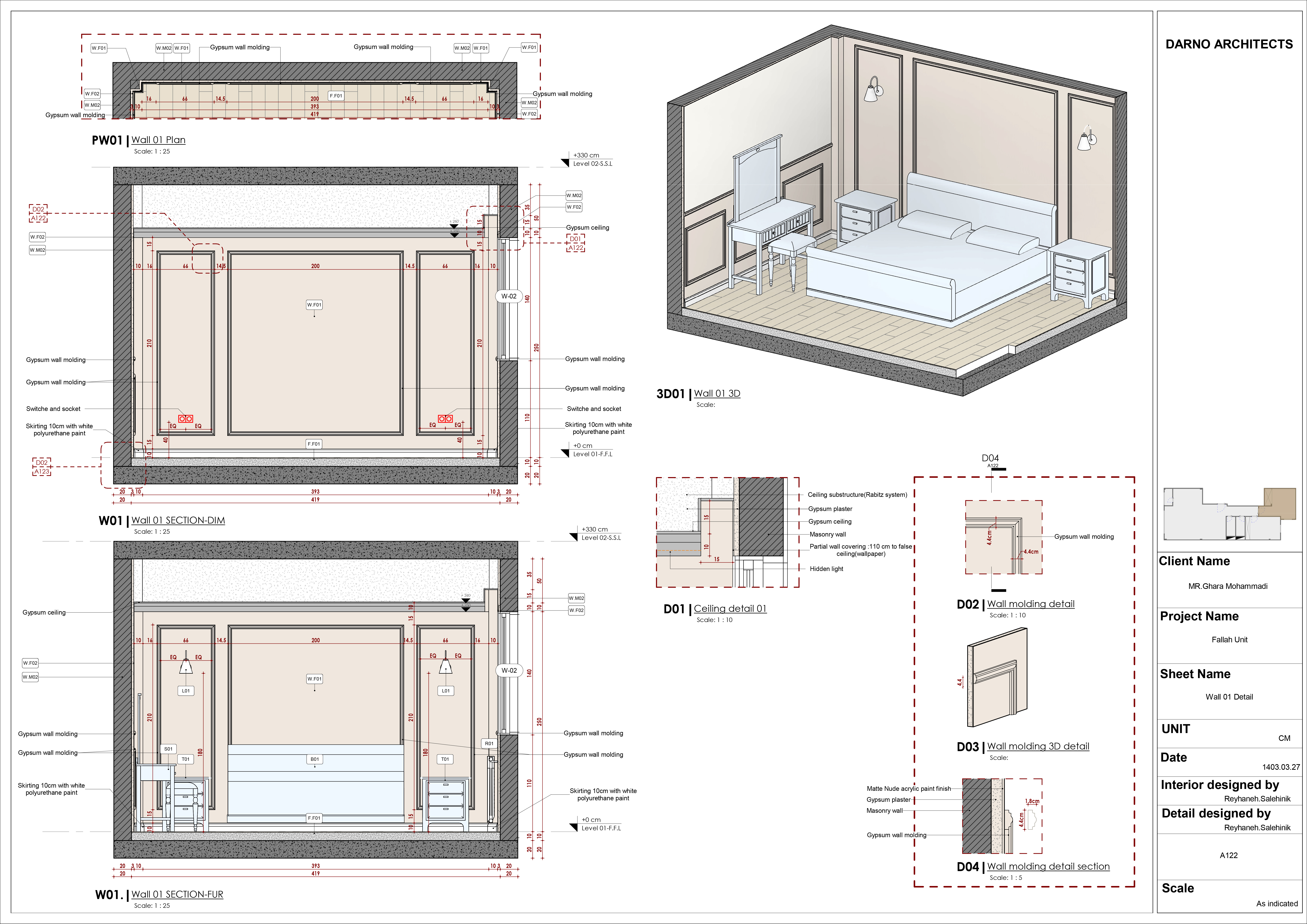 Bedroom Interior Shop Drawings-3