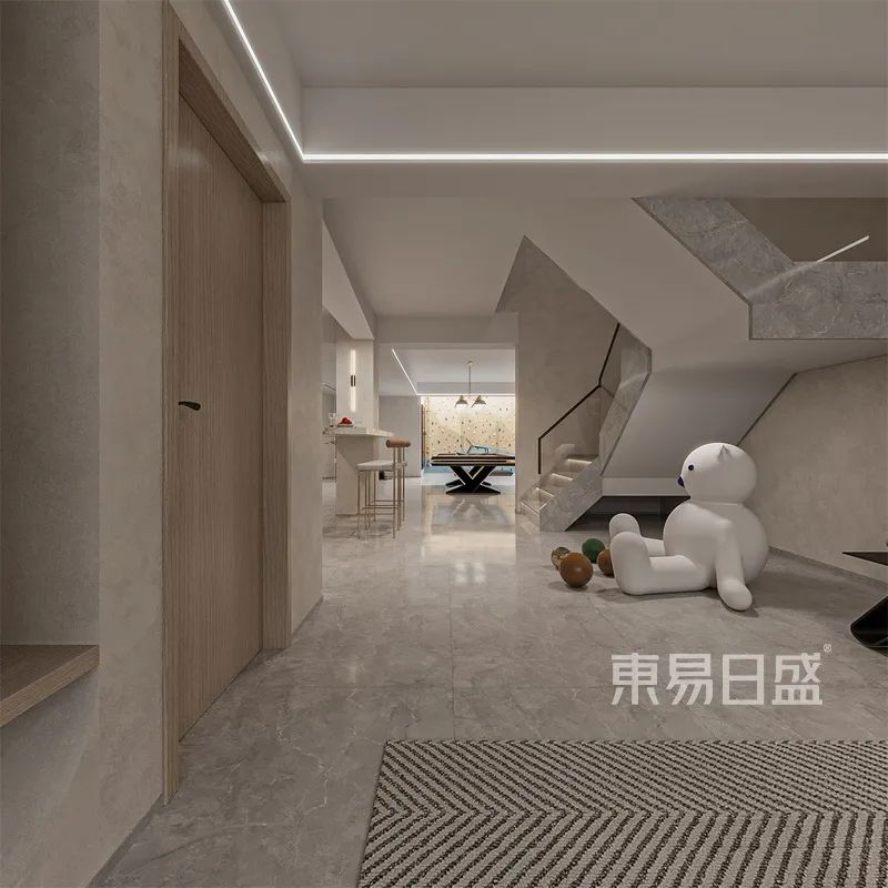 353㎡现代简约装修，高端风雅的质感大宅！-28