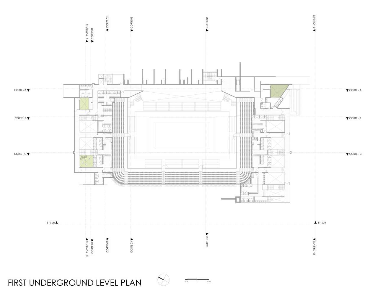 智利森林中的圣乔治学院体育馆-28