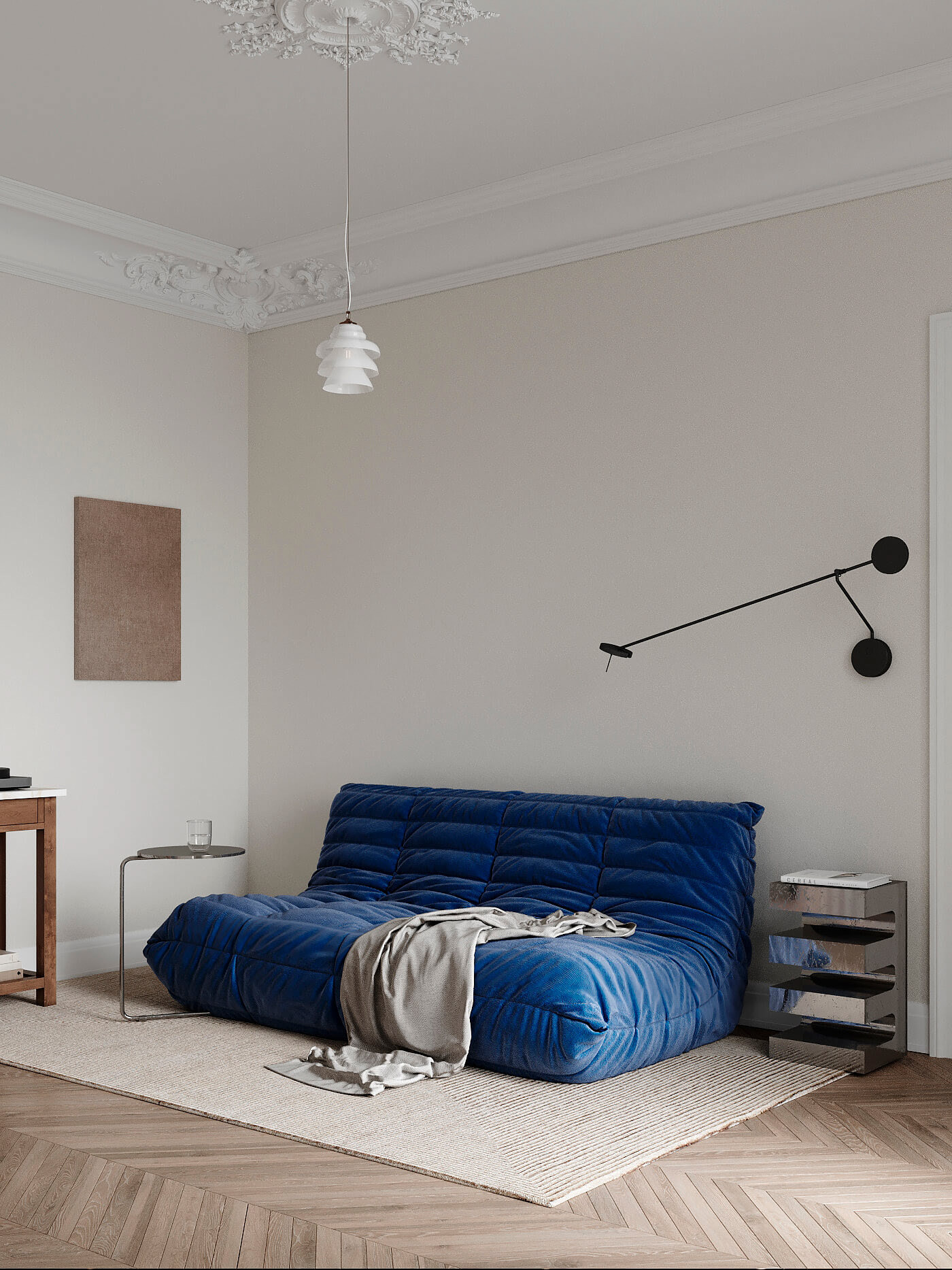 107㎡ 法式住宅设计 既浪漫又舒适！-11