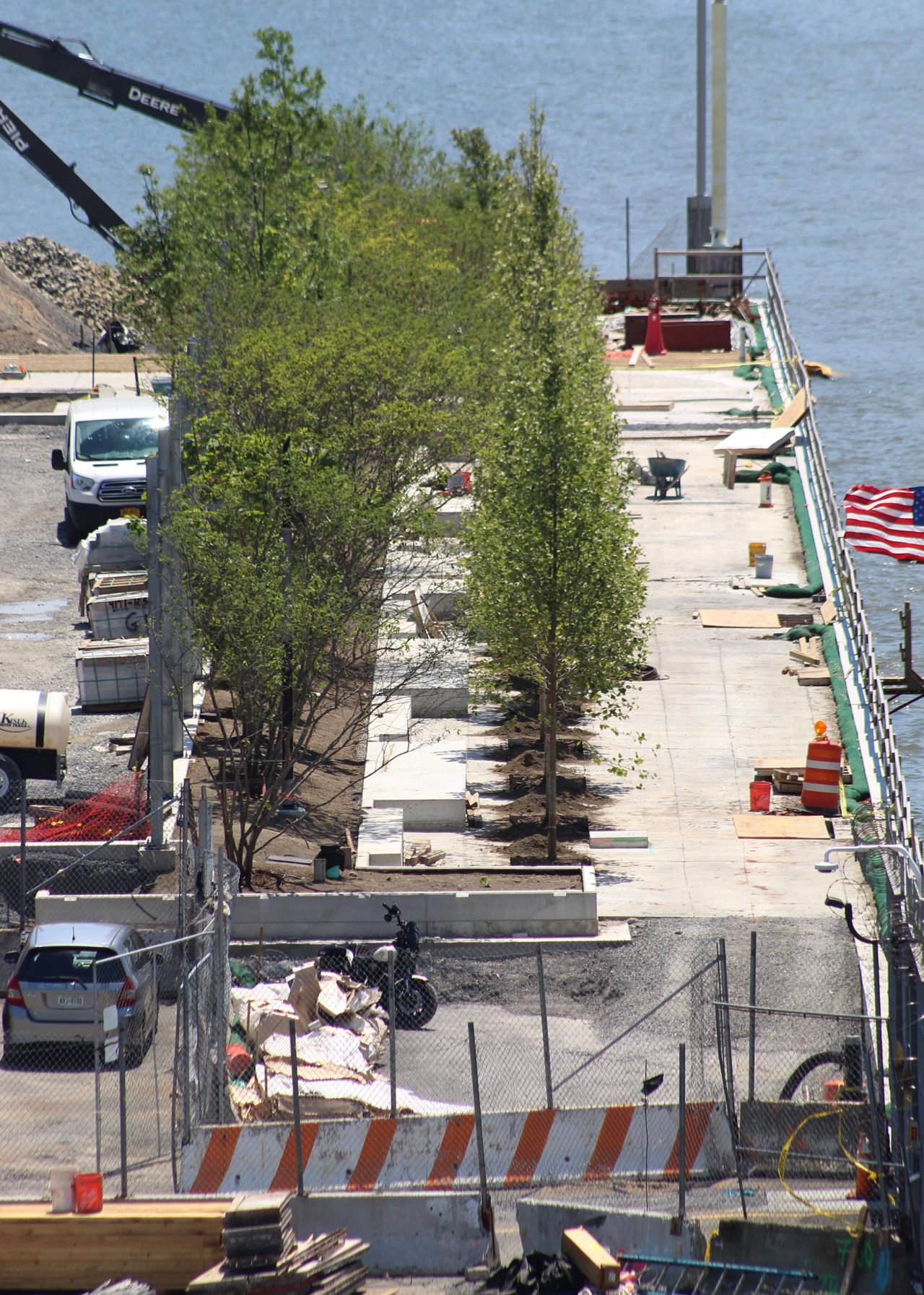 Tree Planting Begins at Gansevoort Peninsula Park on the West Village Waterfront, Manhattan - New York YIMBY-3