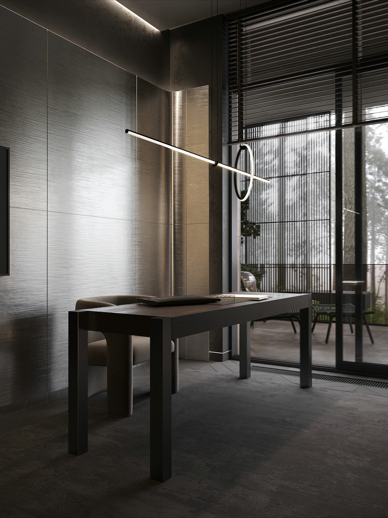 现代高级灰色系平层设计-5