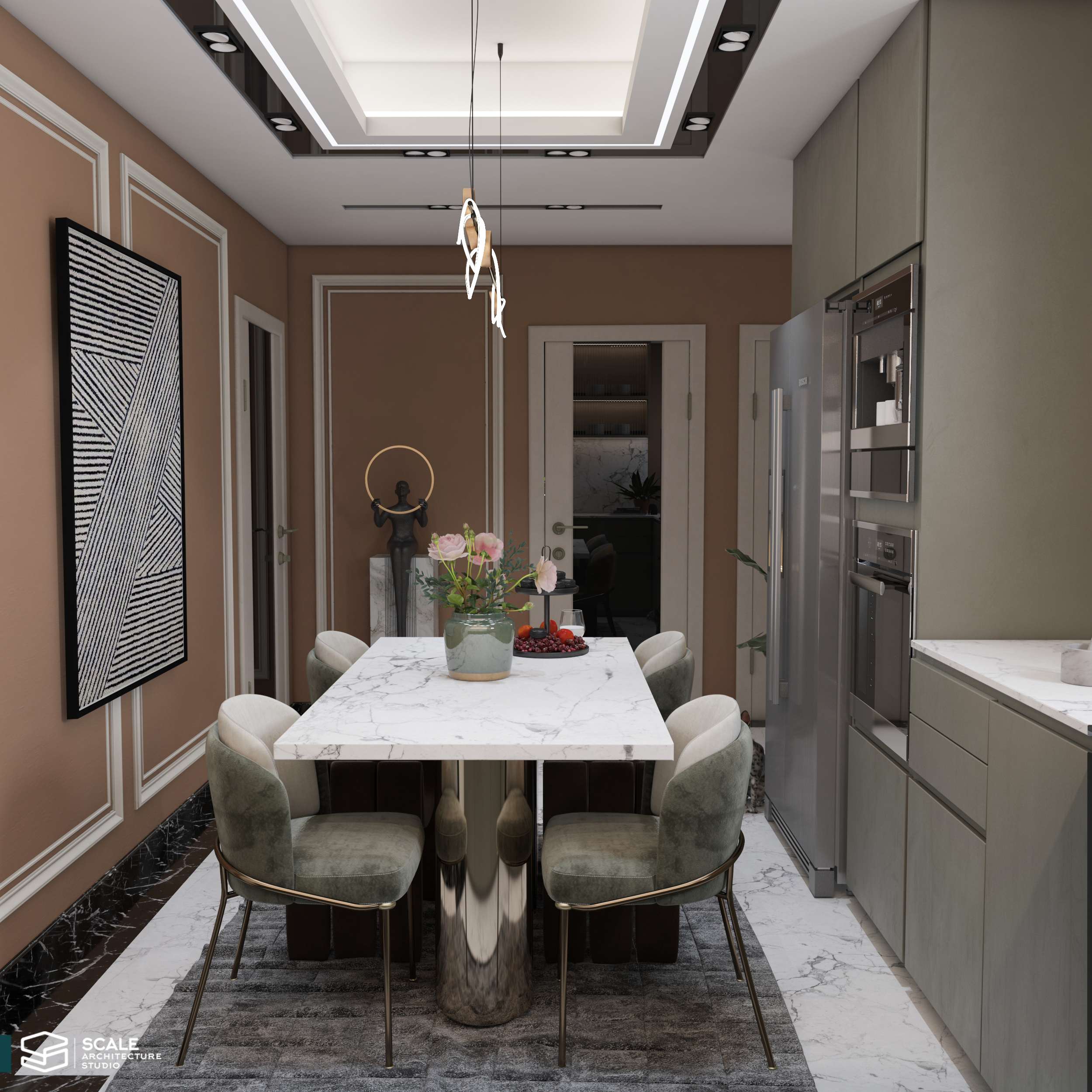 新古典主义居住区域设计丨Scale Architecture studio office-9