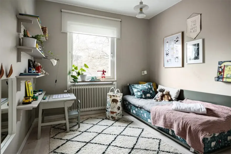 瑞典中性风格公寓,厨房成为家庭核心空间-7