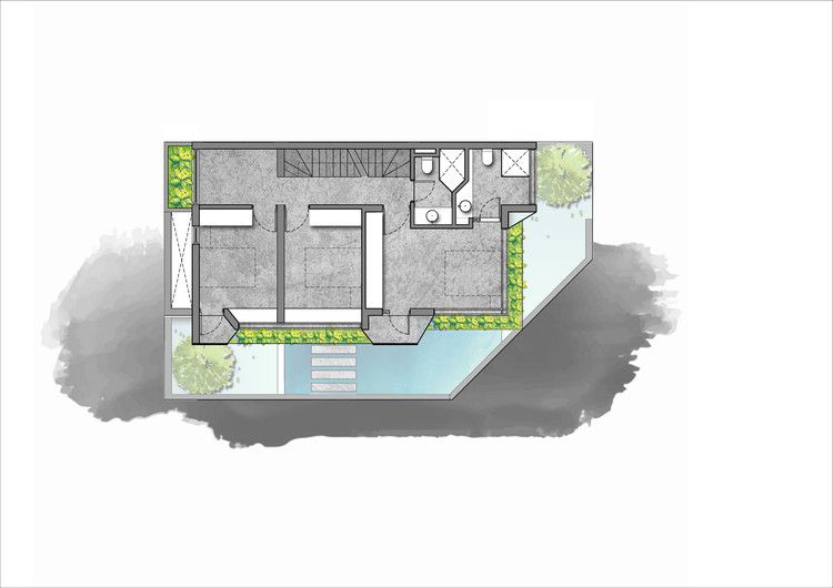 越南“香屋”绿意盎然,钢架遮阳生机勃勃-15