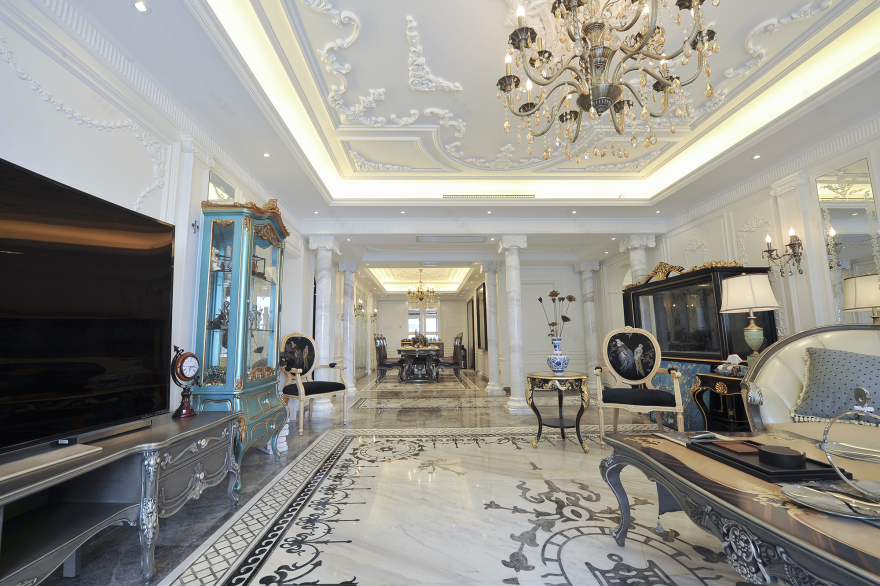 法式贵族风住宅的田园气息-12