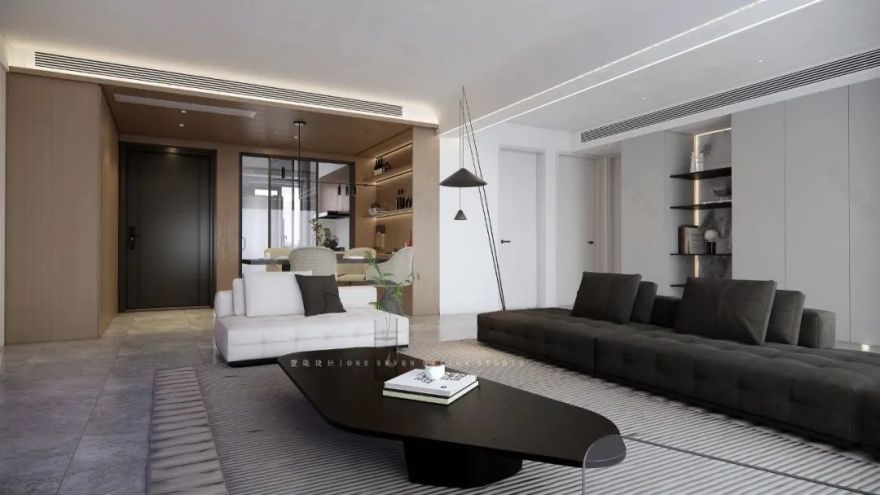 现代四房两厅设计丨壹柒设计-2