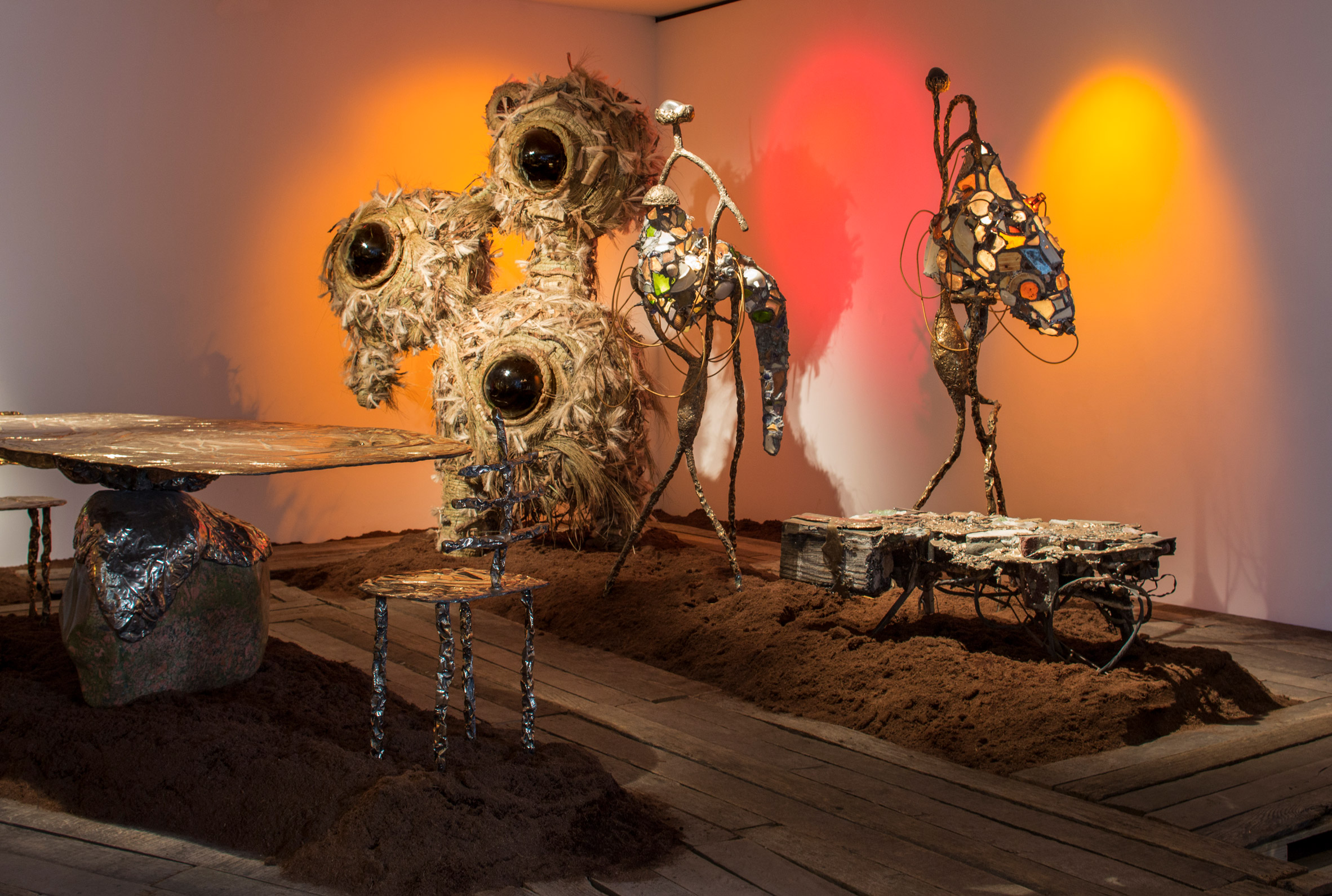 Misha Khan "collected crap from the sea" for exhibition at Friedman Benda-2