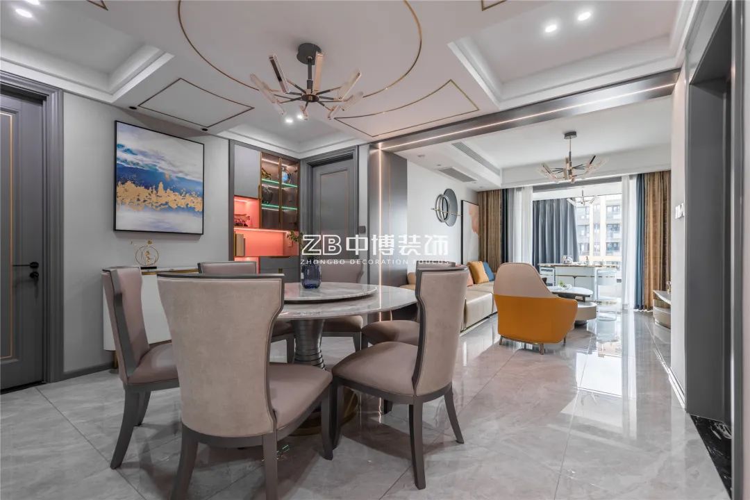 【中博案例】128方现代简约，合理利用色彩打造高级感-29