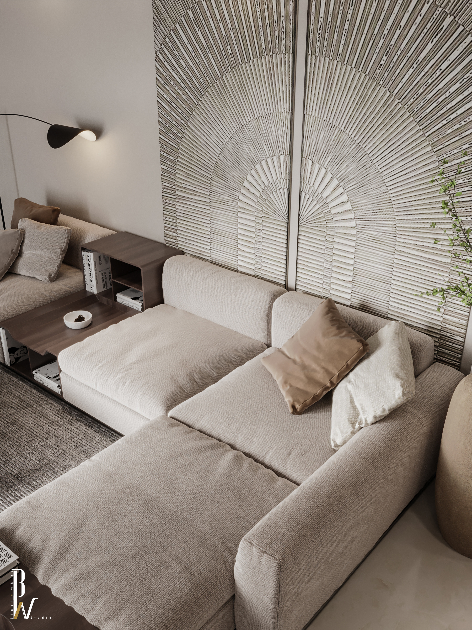 大厅和主卧室丨摩洛哥丨Black N White-10