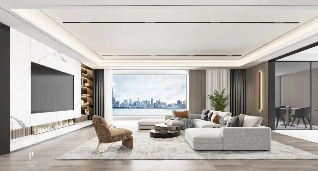 武汉品承设计|| 绿地名邸公馆|| 现代简约|250m²-37