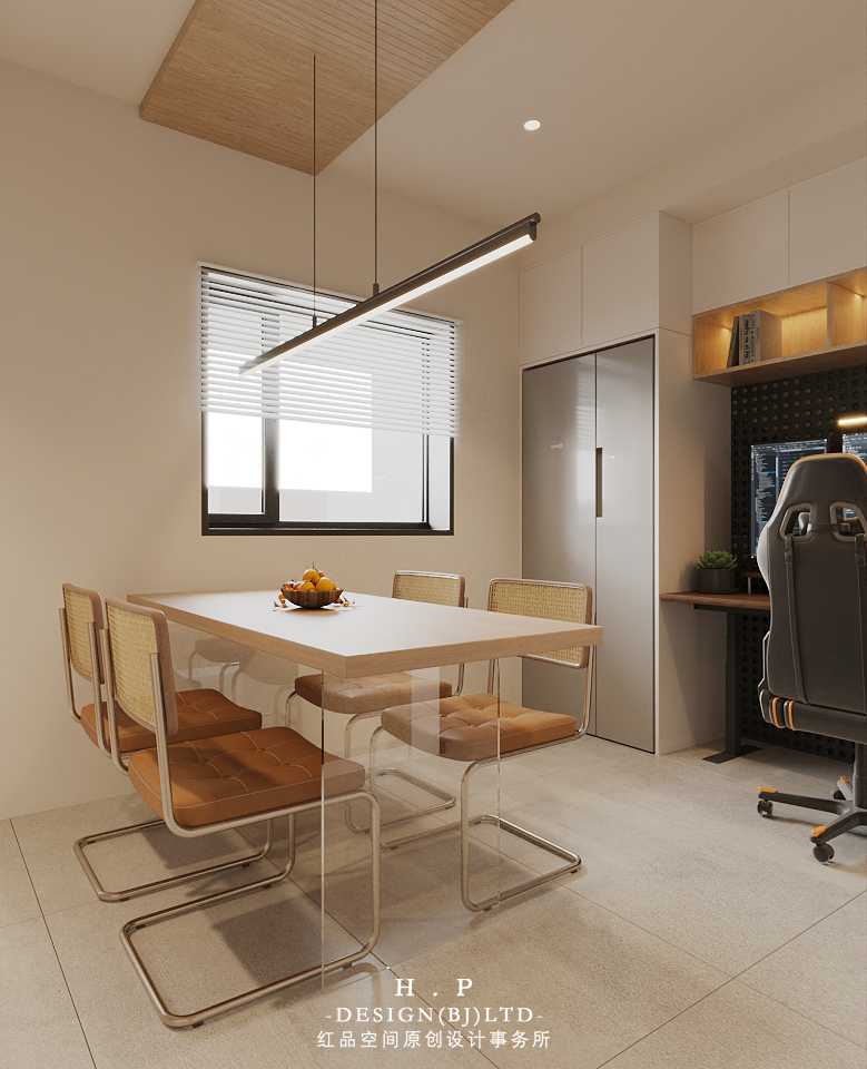 90㎡二孩家庭空间布局设计丨中国北京丨红品空间原创设计-14