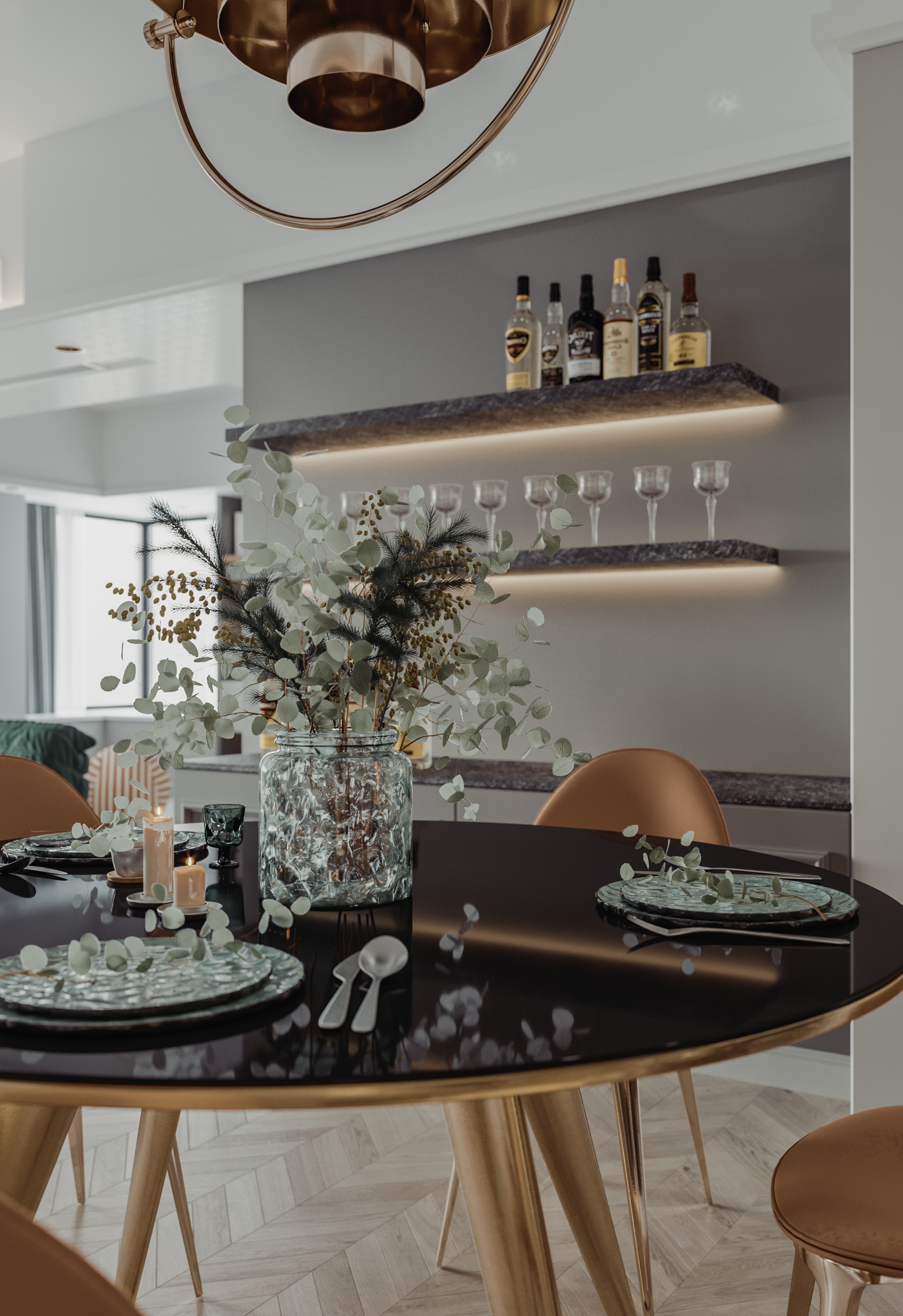 绿灰家居，演绎时尚简约-4