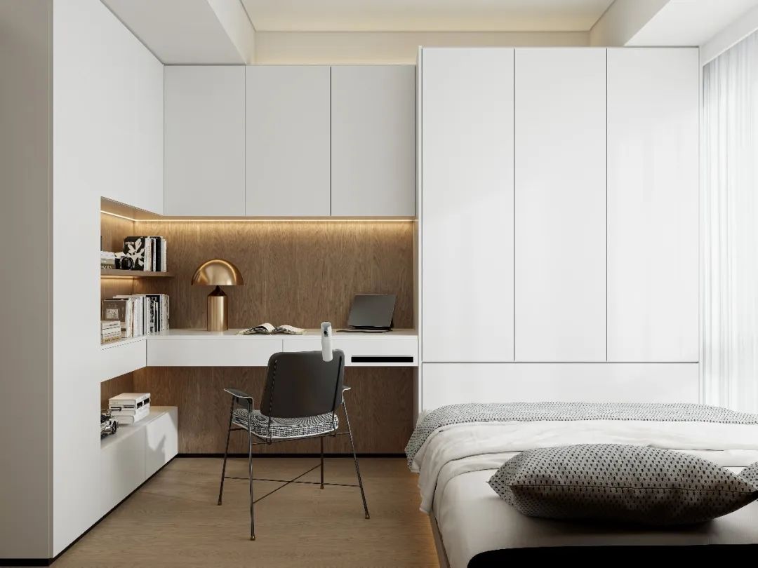 深圳盛合天宸 100㎡极简精装改造丨中国深圳-41