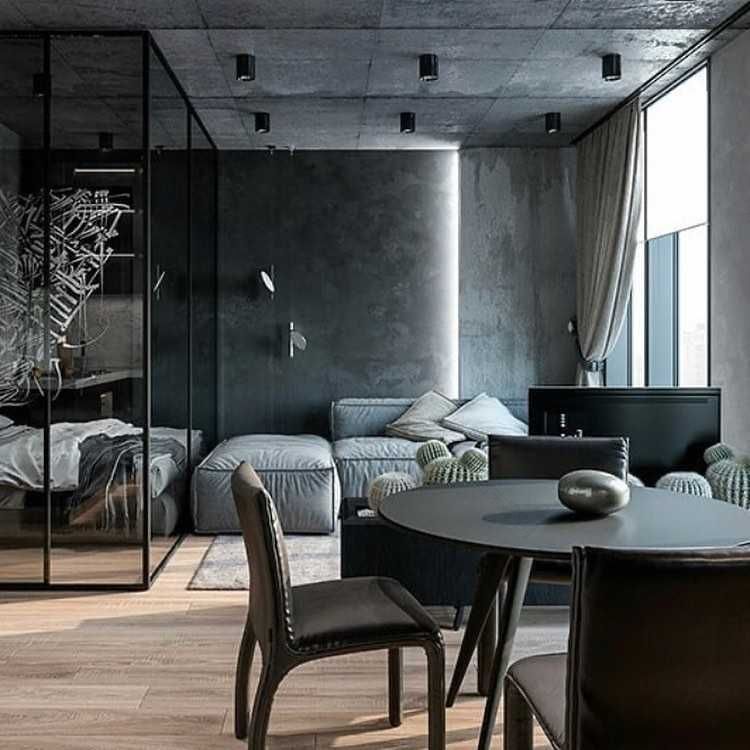 Квартира-студия в стиле лофт - 6 проектов, Фото интерьеров-97